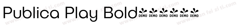 Publica Play Bold字体转换